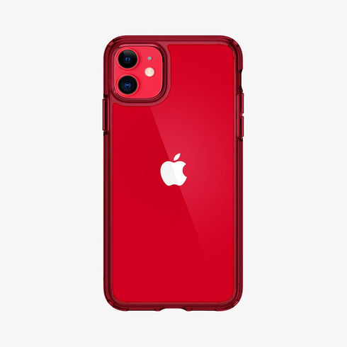 075CS27135 - iPhone 11 Pro Max Case Ultra Hybrid in crystal clear showing the back